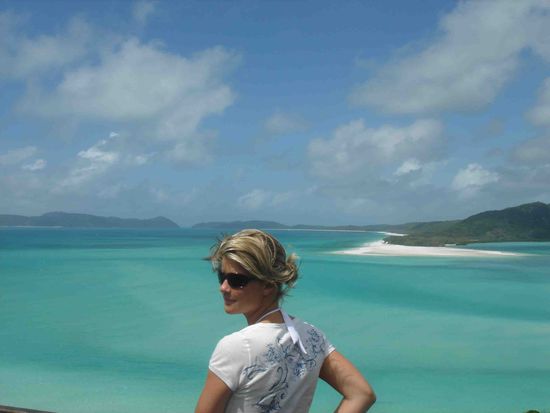 Whiteheaven Beach. Und Nane natürlich.