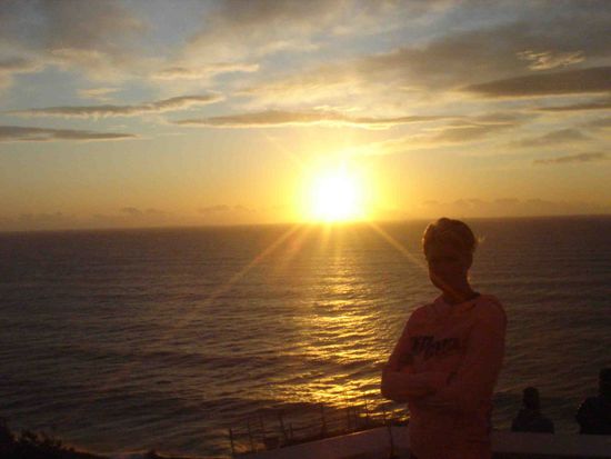 Sonnenaufgang am östlisten Punkt.