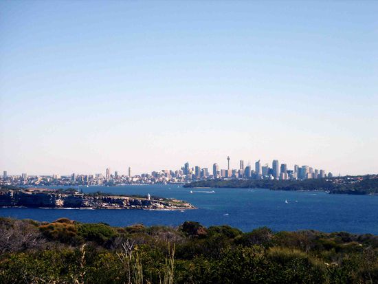 North Head Manly, direkt oberhalb vom College.