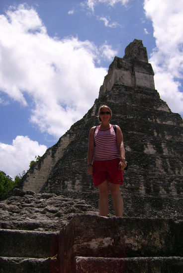 Und dann ich mal ganz alleine vor dem grossen Tempel!