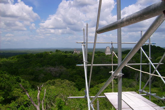 Ausblick vom hoechsten Tempel - Momentan eine Baustelle, aber trotzdem sehenswert!