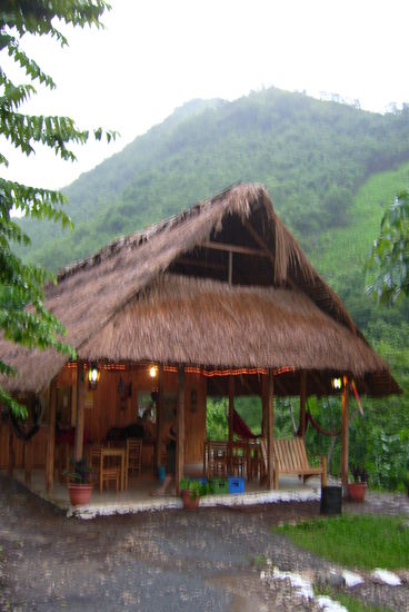 Rezeption, Bar &amp; Speisesaal - alles in einem! Den tollen Ausblick gibt es gratis