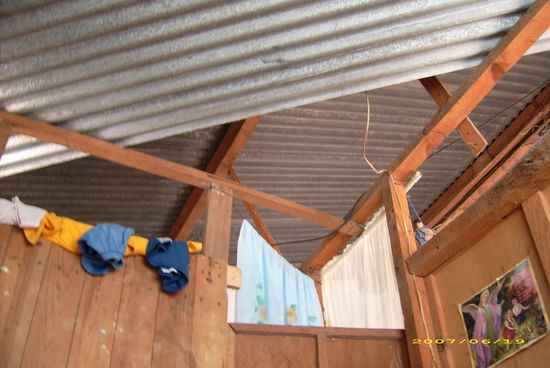 Sicht aus liegender Position (also vom Bett aus)