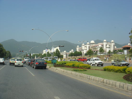 typisches Strassenbild in Islamabad