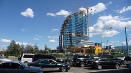 ...modern Downtown Ulan Bator..