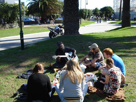 Christmas Day in St Kilda (Nelson hat uns ein paar Lieder gespielt)