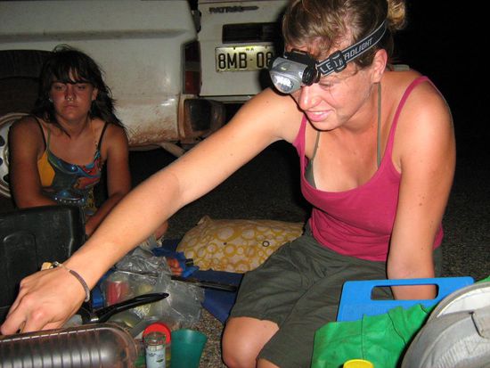 Beim Kochen.. ich weiss, es sieht echt scheisse aus aber ist total pracktisch!