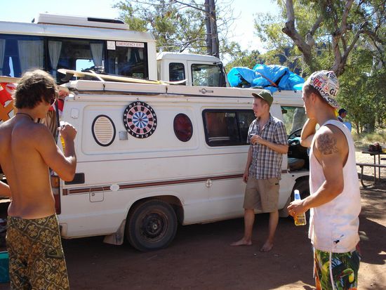 Da wurde glaub ich ums Kochen gespielt (von links: Mario, Mathias &amp; Marco)