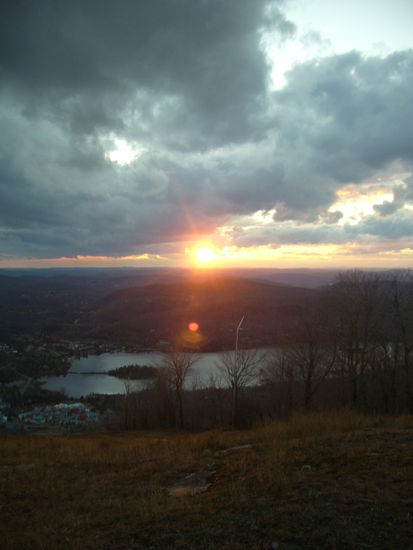 Sonnenuntergang ueber den Laurentides