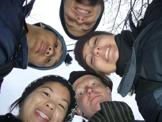 Here we are :Jimmy,Ann,Lorenzo,Ich und Marcello