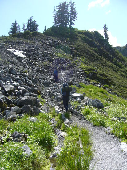 Immer weiter bergauf