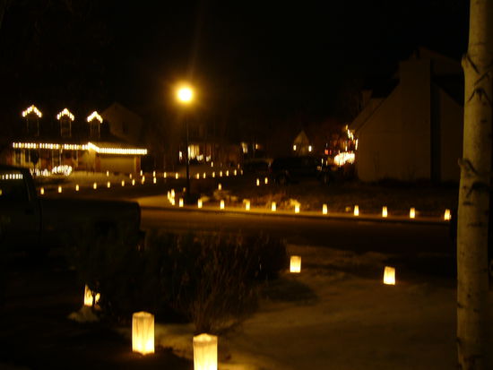 Lichter am Weihnachtsabend