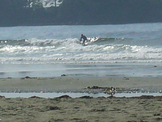 Wellenreiter in Aktion