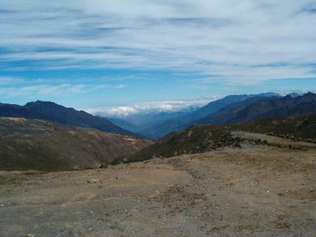 Páramo-Gebirge auf über 4'300 M.ü.M