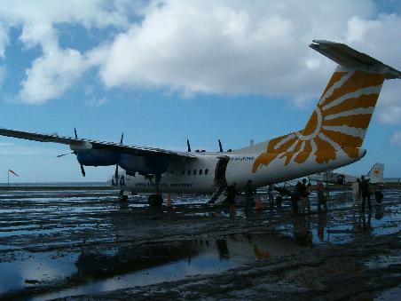 Unser Flugzeug der LTA auf dem Airport Los Roques