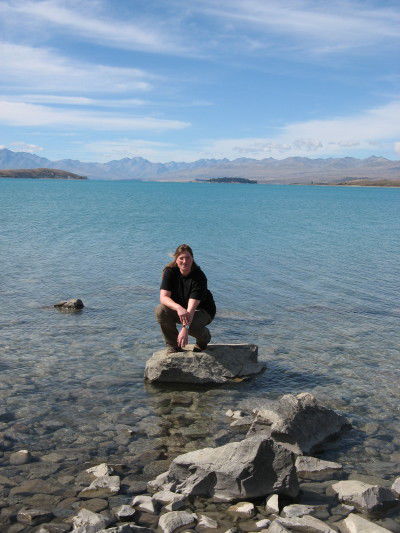 Bianca am Lake Tekapo