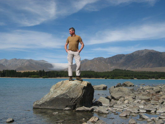 Stefan am Lake Tekapo