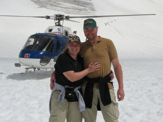 Landung auf dem Franz-Josef-Gletscher