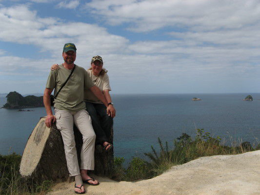 auf dem Weg zu "Cathedral Cove"