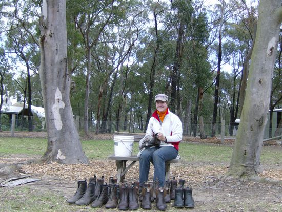Reitboots sollten auch mal gesaeubert werden...