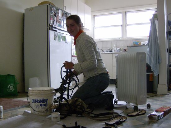 ...endete dann doch drinnen im warmen mit Kekschen und Trensen... 