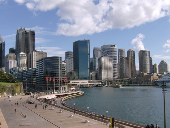 Blick von den Operntreppen