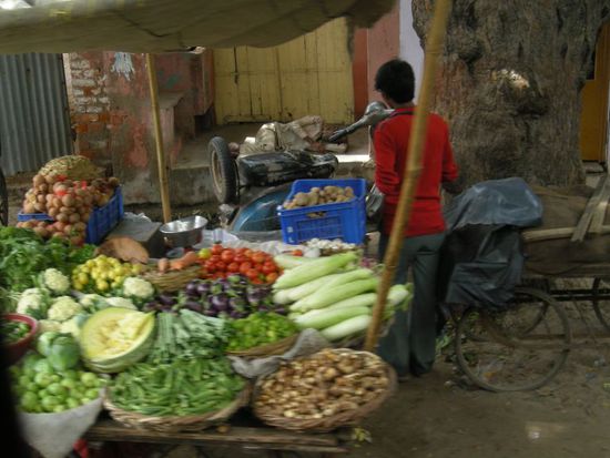 Marktstand an der Strasse
