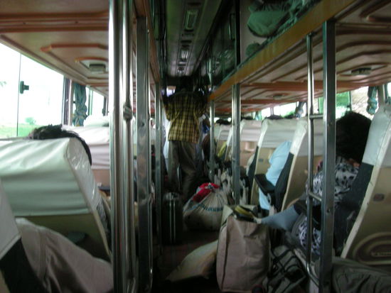 ..und die Aussicht im 2ten Bus