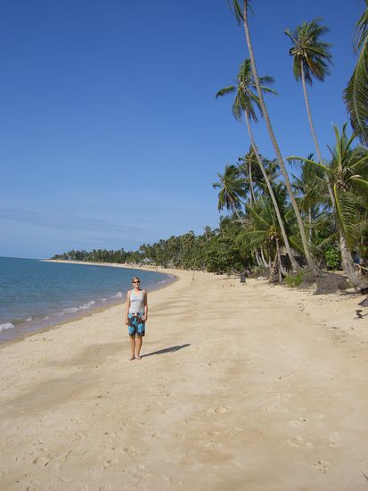 man koennte meinen das waer ein Privatstrand, keiner da...
