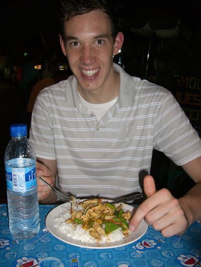 Und der Alex mit seinem superscharfen Reisgericht.