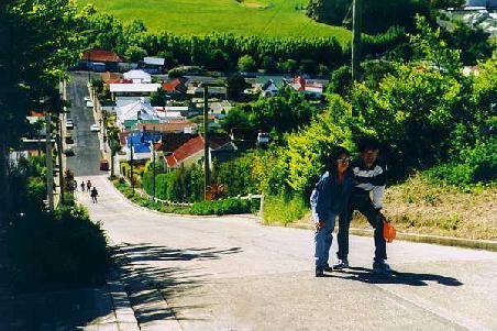 Baldwinstreet die steilste Strasse der Welt in Dunedin
"Ist hier irgendwo ein Fahrradverleih?"