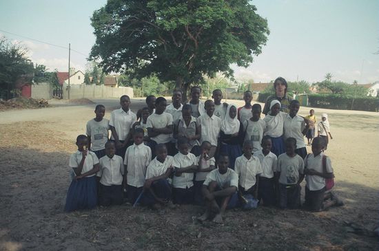 Die Kids und ich beim Sportausflug...