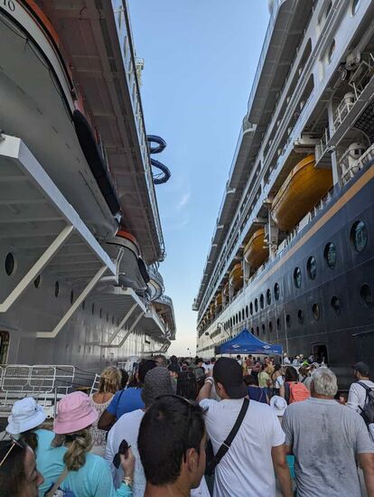 Zurück aufs Schiff...