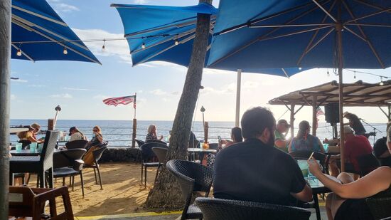 Wunderschöne Stimmung im Restaurant mit Lifemusik.
