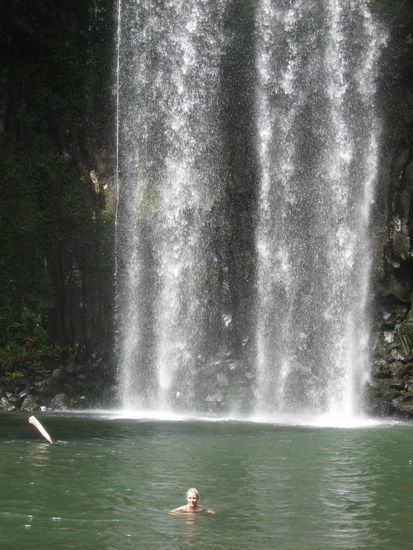 Baden im eiskalten Wasser - toll!