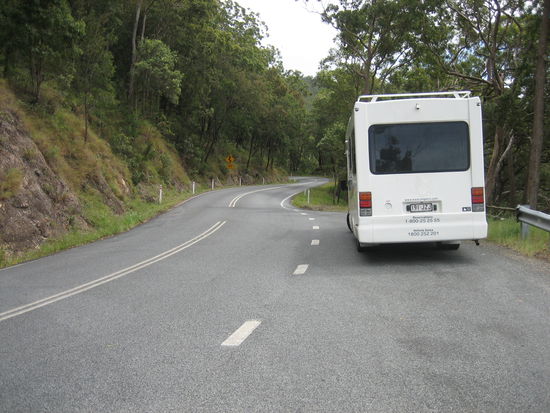 Serpentinen auf dem Rückweg