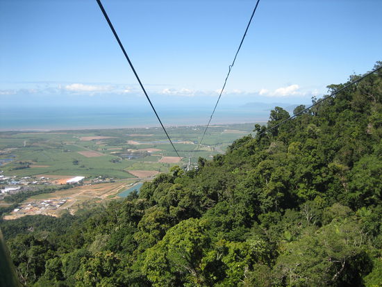 Man blickt bis zum Meer!