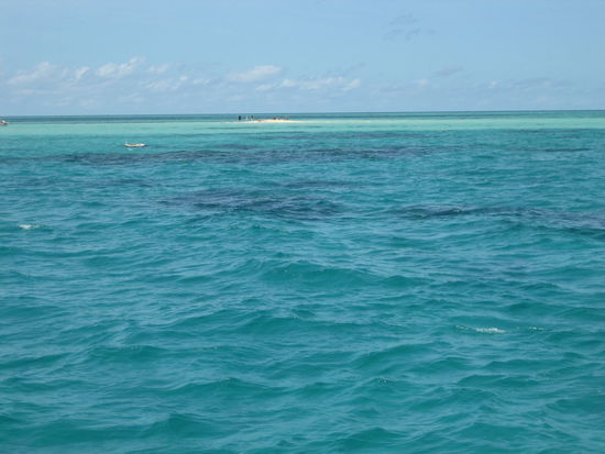 In der Ferne die Sandbank