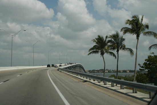 Letzte Fahrt über die Cape Coral Bridge