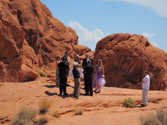 Hochzeit im Valley of fire - mir wäre dort dafür zu heiß gewesen...