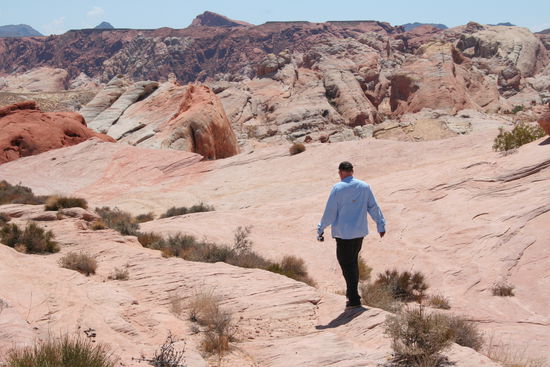 Wandern in flammender Hitze...