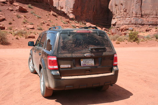 Und so sah unser Auto danach aus...