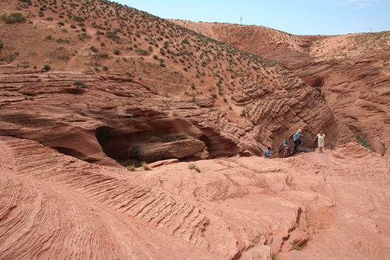 Der Canyon von außen - kaum zu sehen...