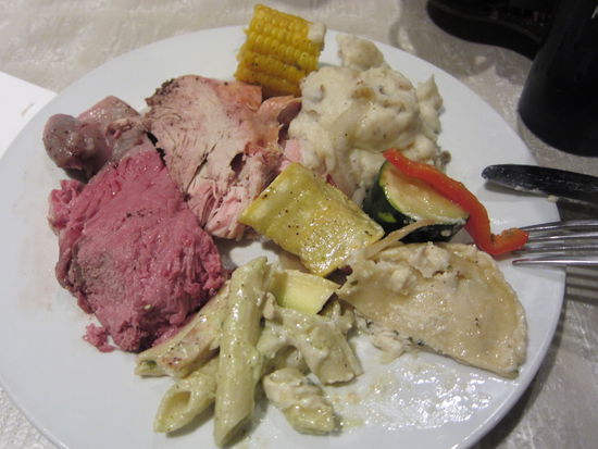 Abendbuffet im Harrah's. Lecker!