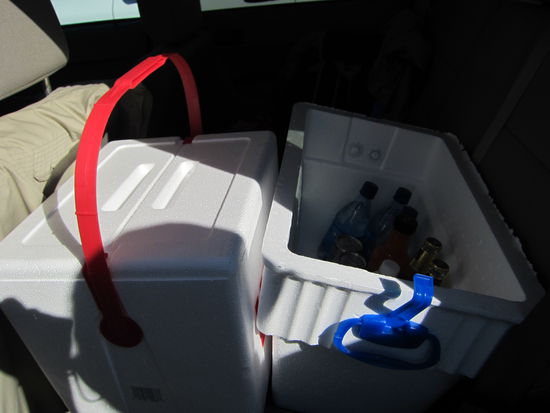 Sehr praktisch - der Kühlschrank für unterwegs