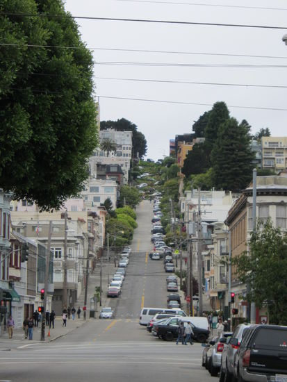 Lombard Street von unten