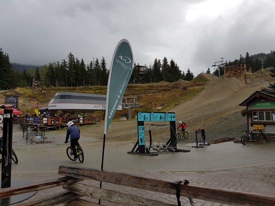 Mountainbiker im Regen...