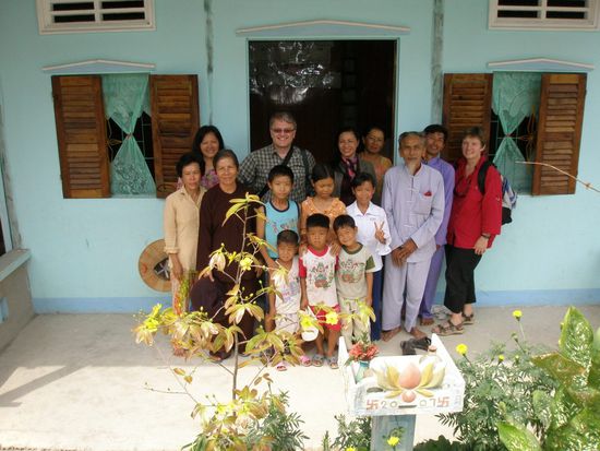 Khas Familie im Mekong-Delta