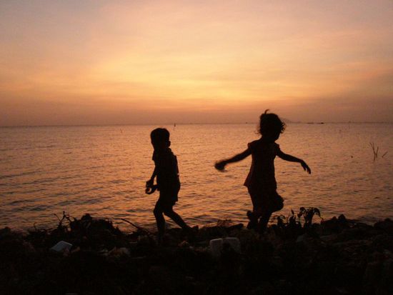 Sonnenuntergang in Rach Gia