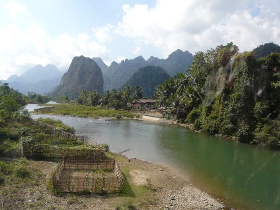 Unterwegs zwischen Vientiane und Luang Prabang